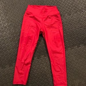 Abs2B fitness red leggings
